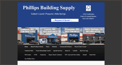 Desktop Screenshot of phillipsbuildingsupply.com